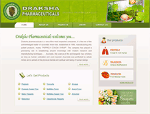 Tablet Screenshot of drakshapharmaceuticals.com